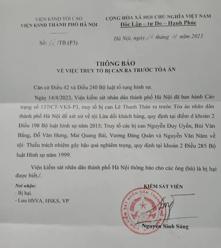 Đất Thanh Hà giảm giá mạnh khi truy tố ông Lê Thanh Thản