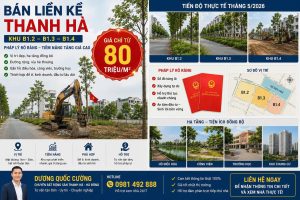 Bán Liền Kề Thanh Hà Cienco 5 Giá Rẻ Quỹ Căn Đẹp Mới Nhất 2026